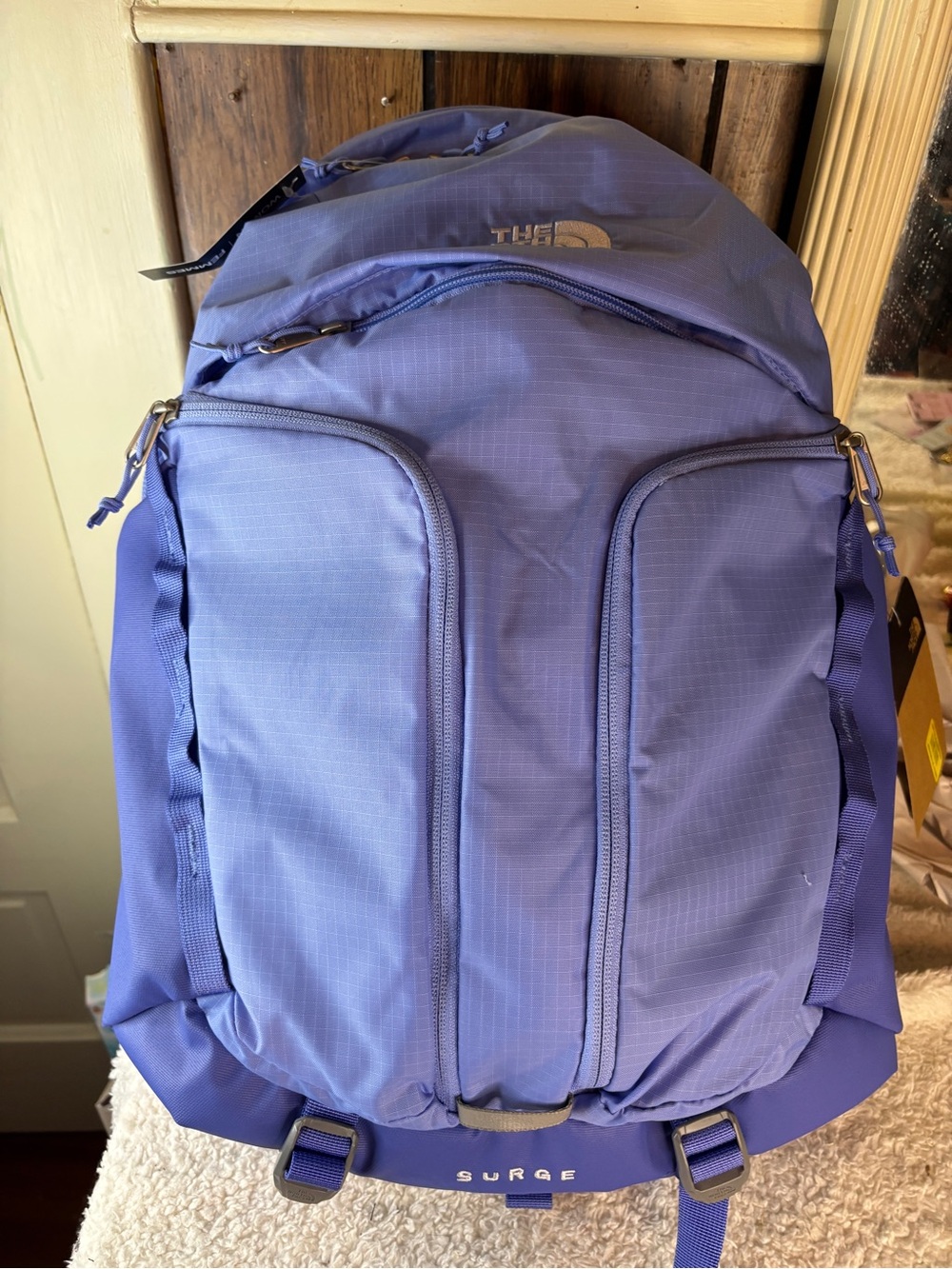 The North Face Surge Everyday Backpack TNF Virtual Blue-In One Size Large NWT - Picture 4 of 13